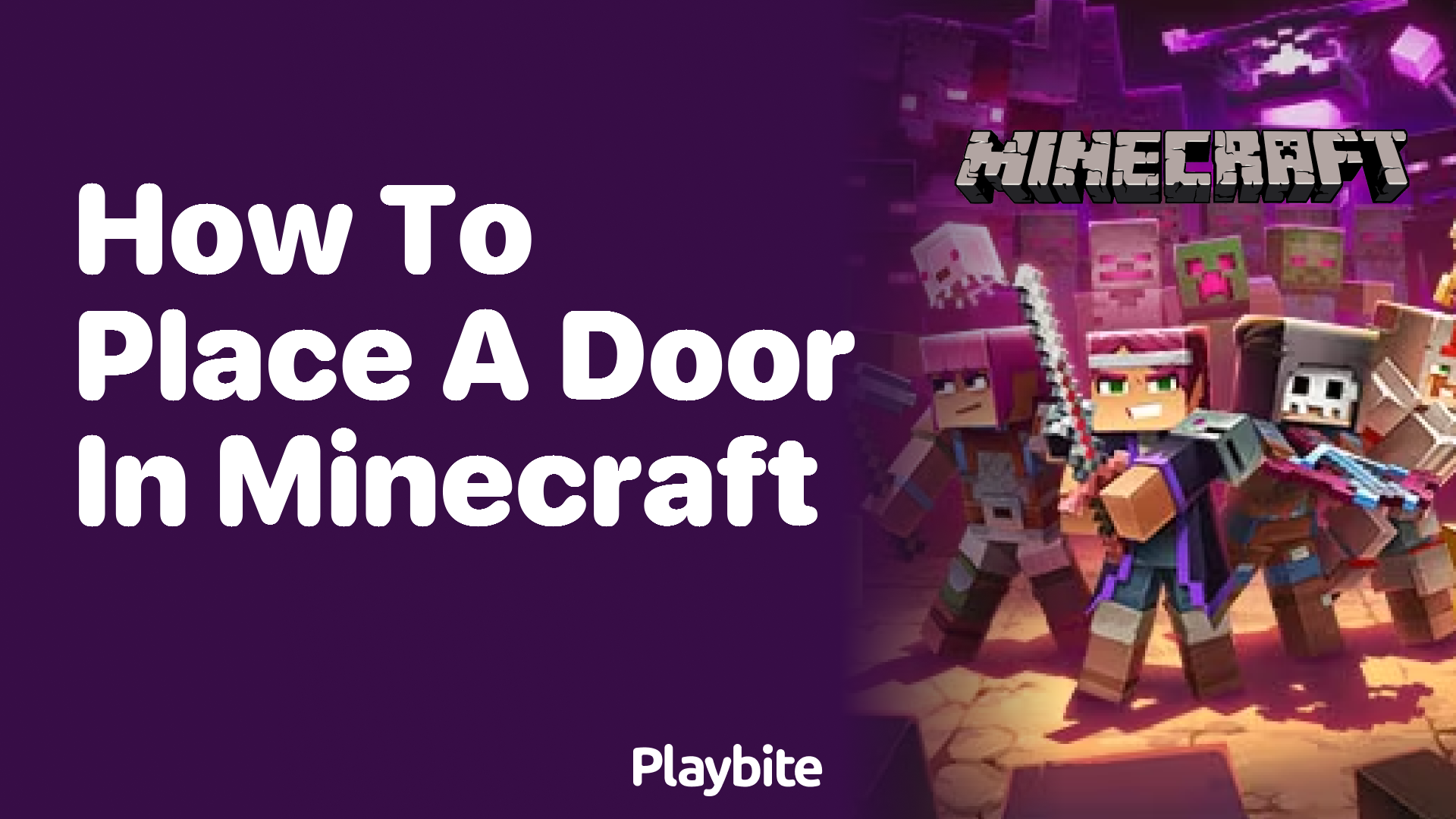 How to Place a Door in Minecraft