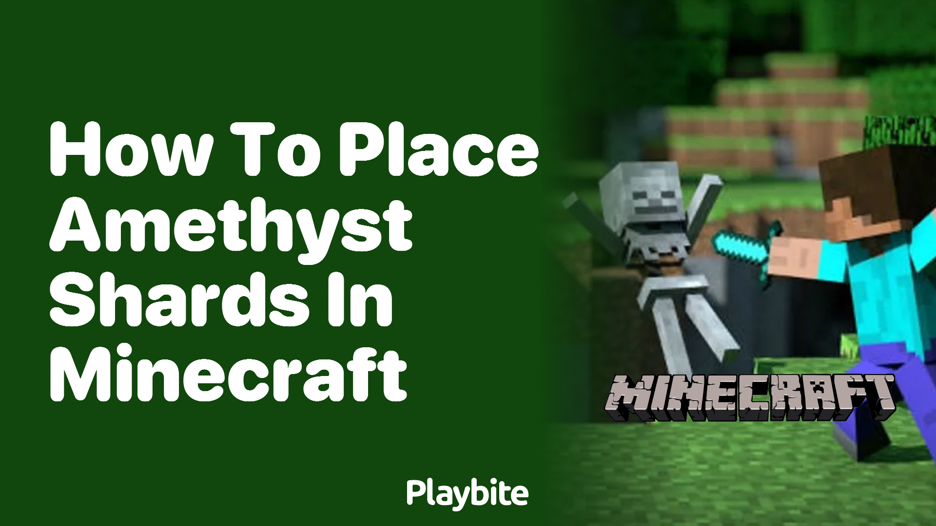 How to Place Amethyst Shards in Minecraft