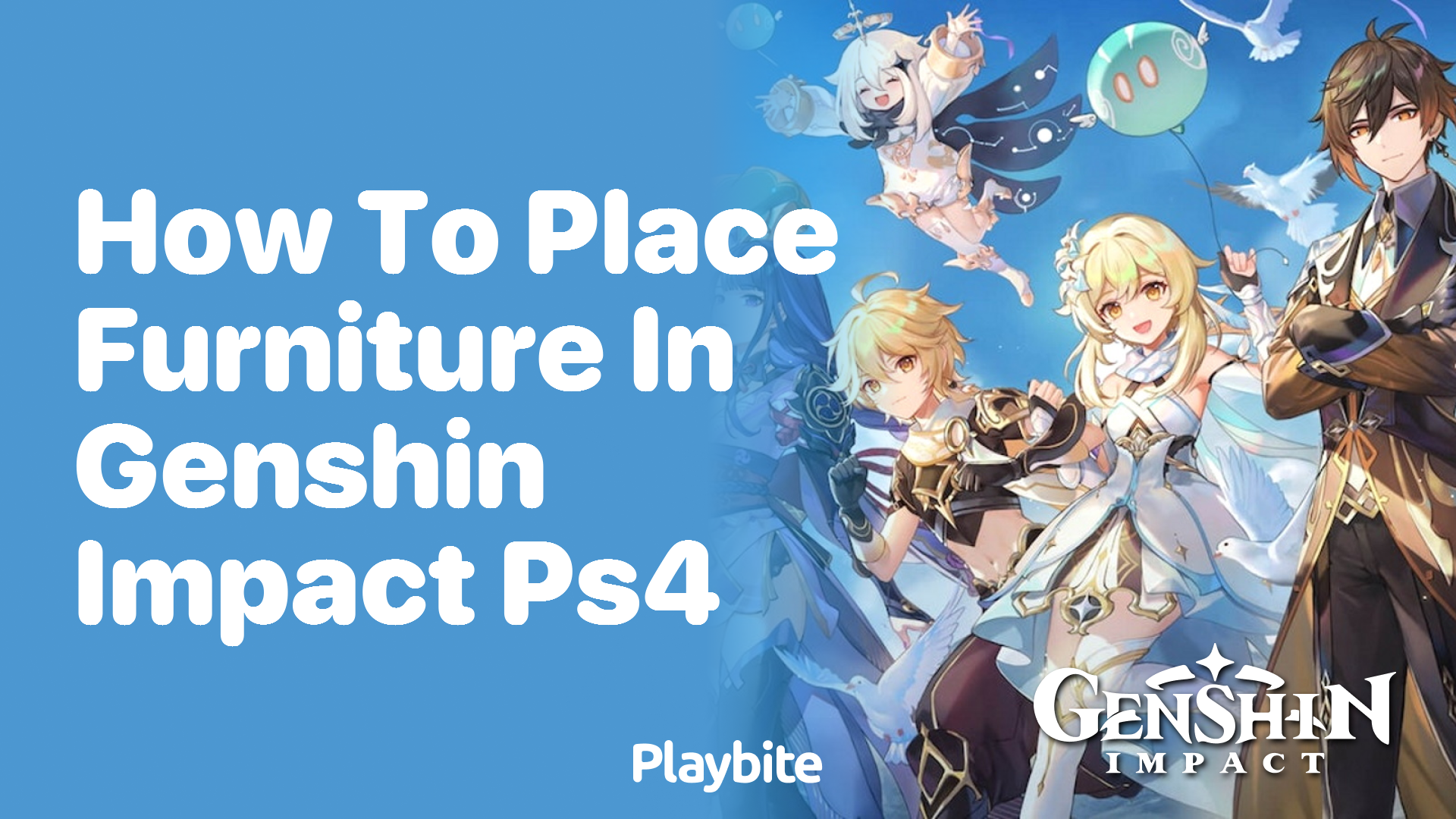 How to Place Furniture in Genshin Impact on PS4