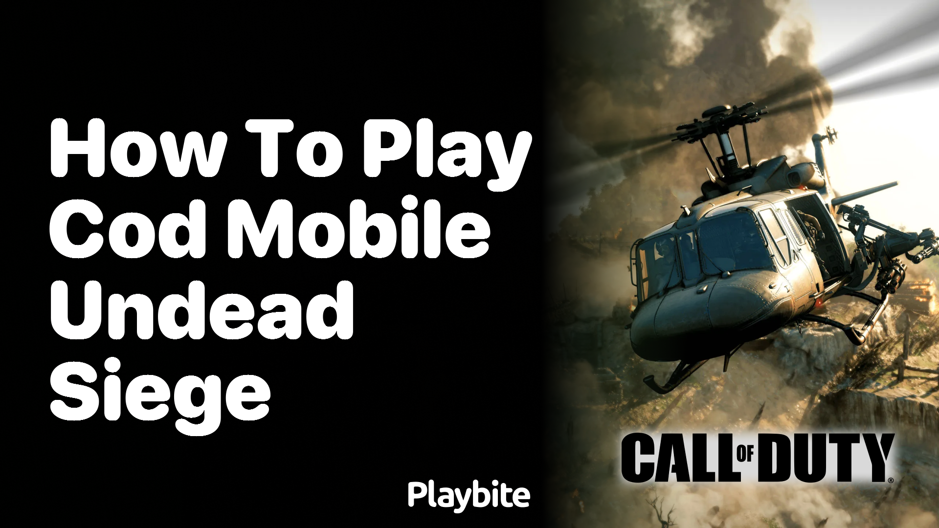 How to Play COD Mobile Undead Siege