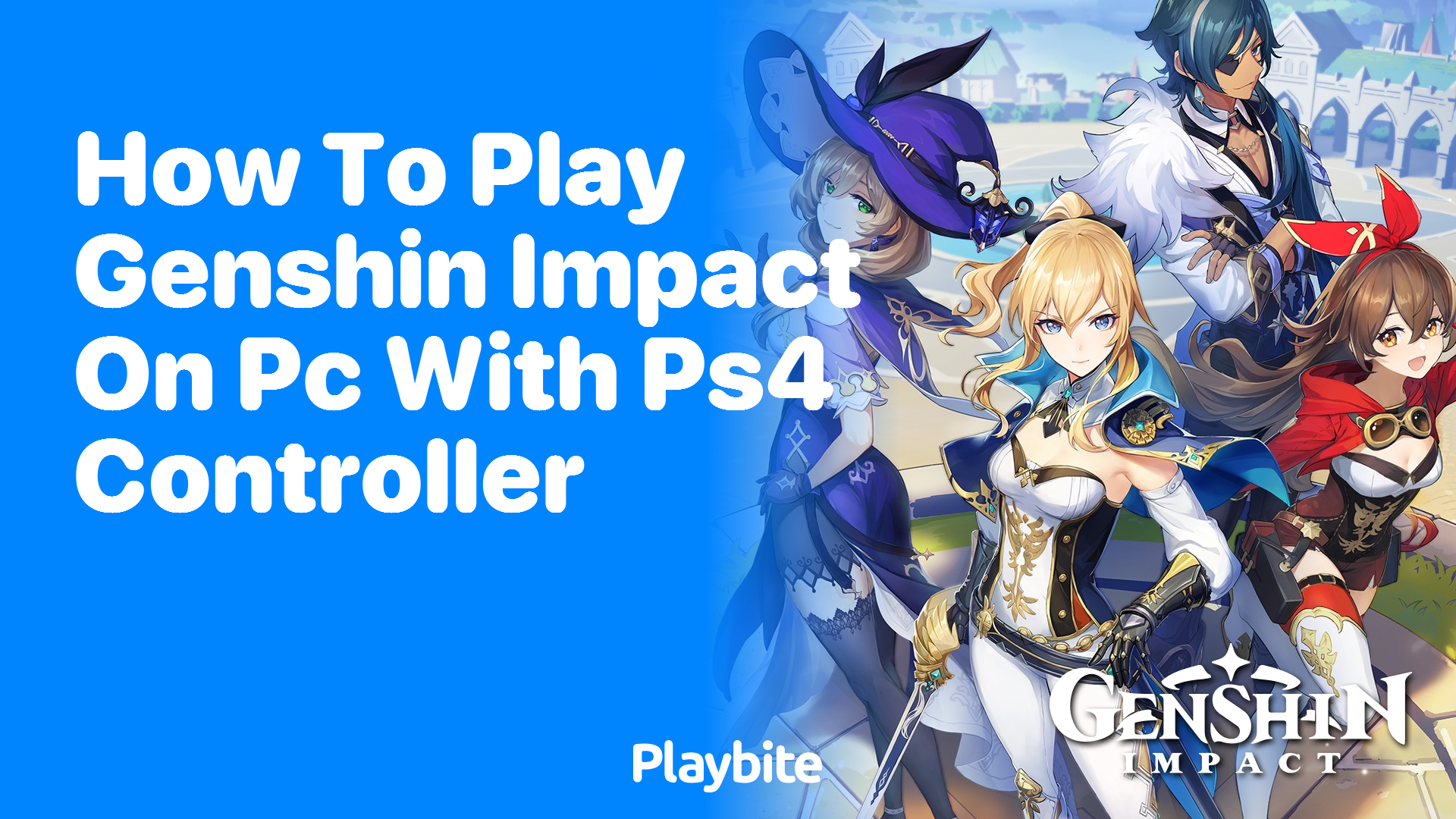 How to Play Genshin Impact on PC with a PS4 Controller