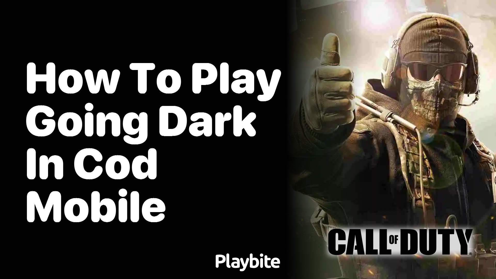 How to Play Going Dark in COD Mobile