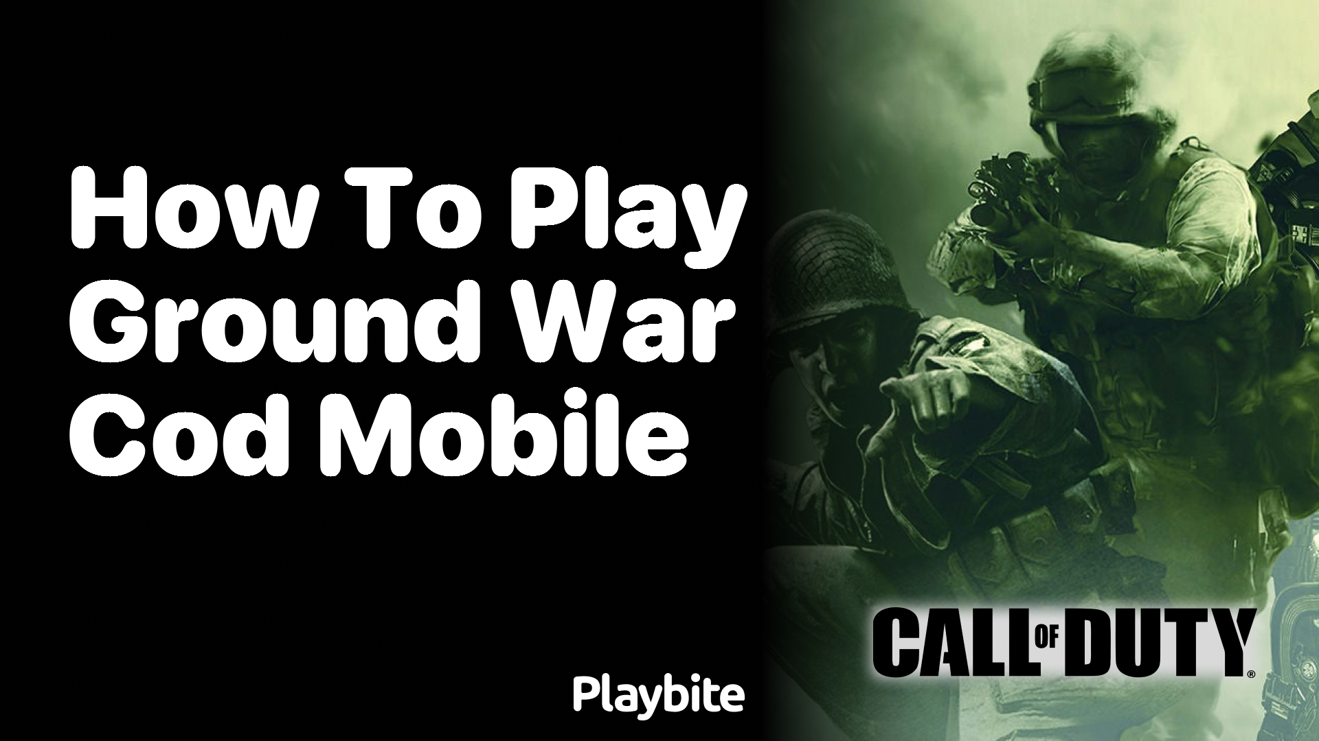 How to Play Ground War in COD Mobile: A Quick Guide