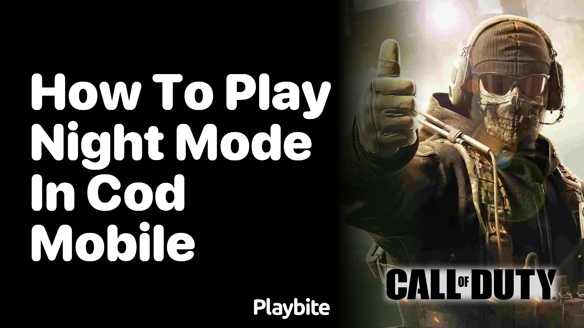 How to Play Night Mode in COD Mobile