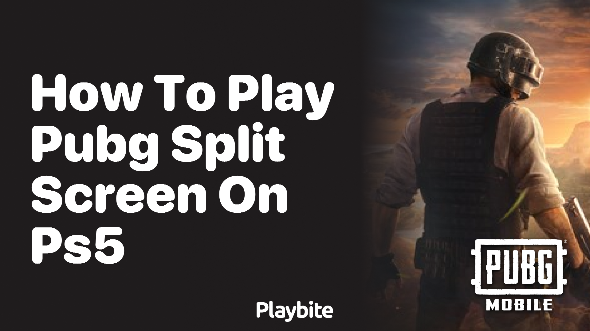 How to Play PUBG Split Screen on PS5