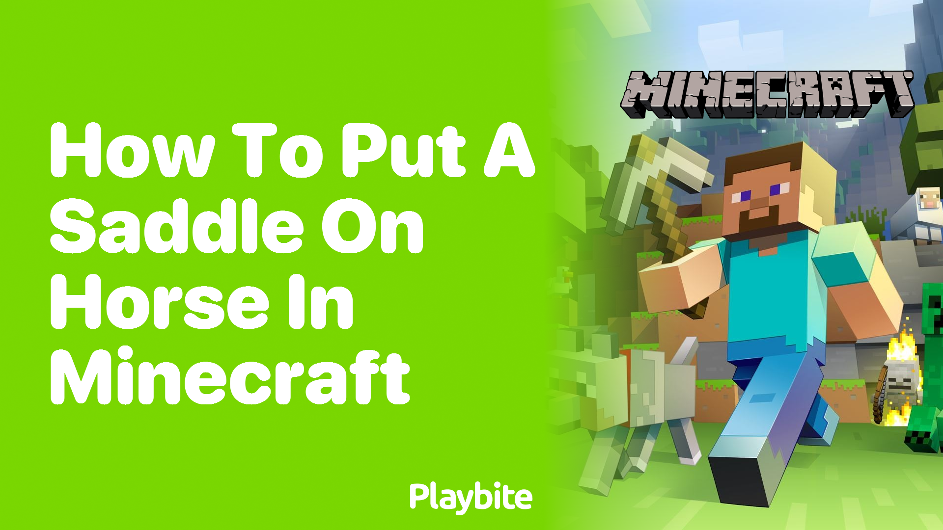 How to Put a Saddle on a Horse in Minecraft Playbite