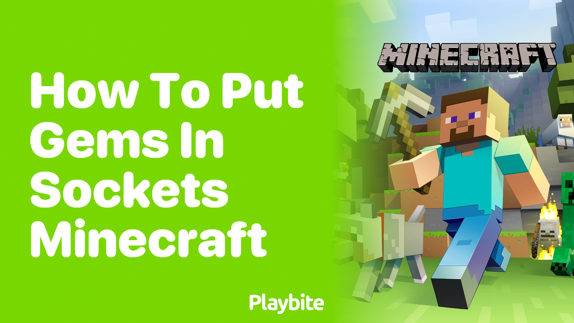 How to Put Gems in Sockets in Minecraft