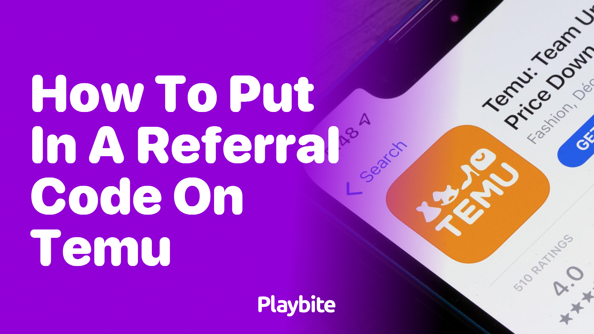 How to Put in a Referral Code on Temu