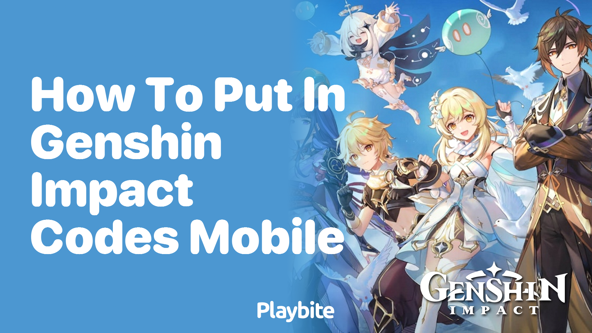 How to Put in Genshin Impact Codes on Mobile