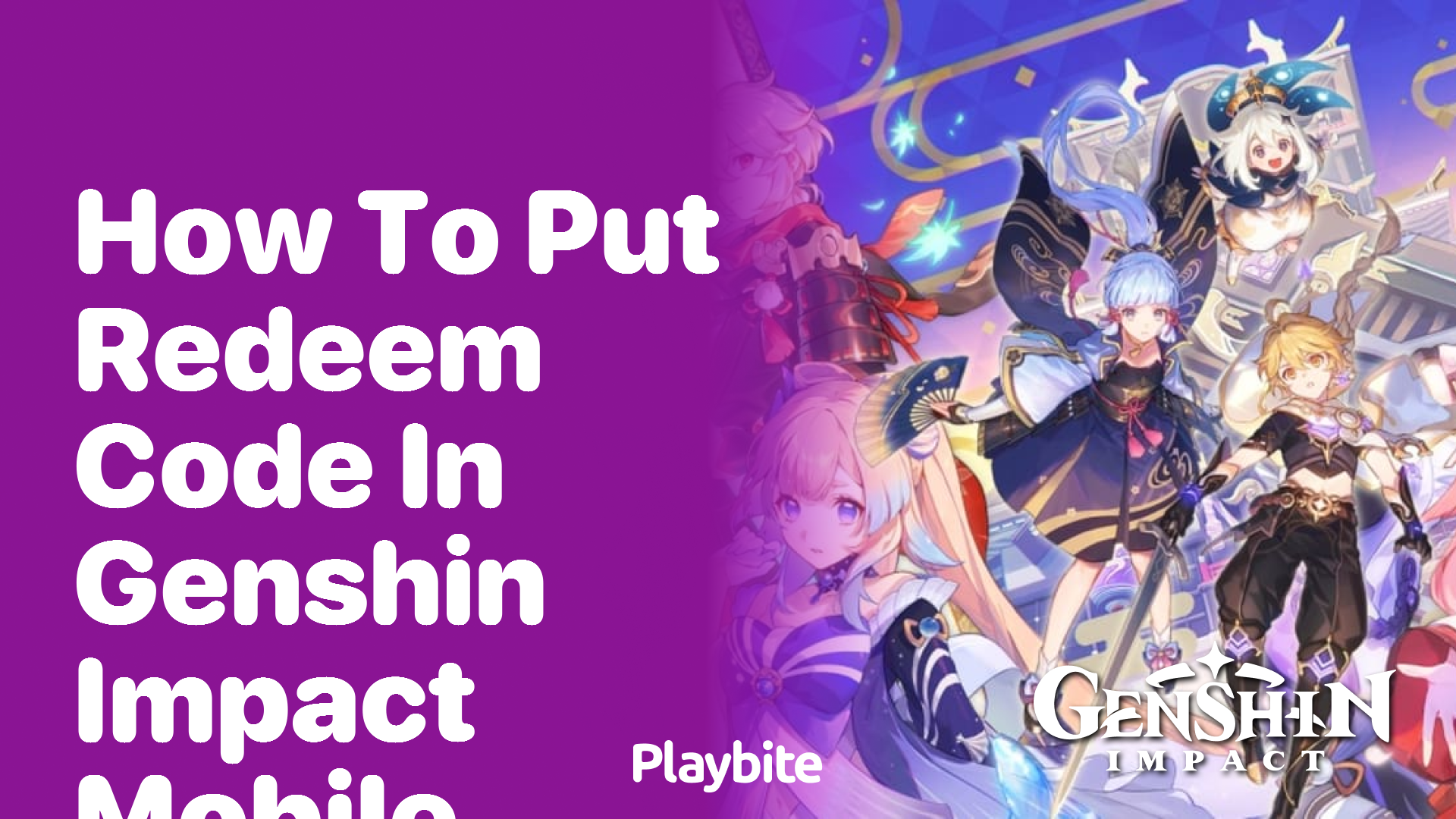 How to Redeem a Code in Genshin Impact Mobile