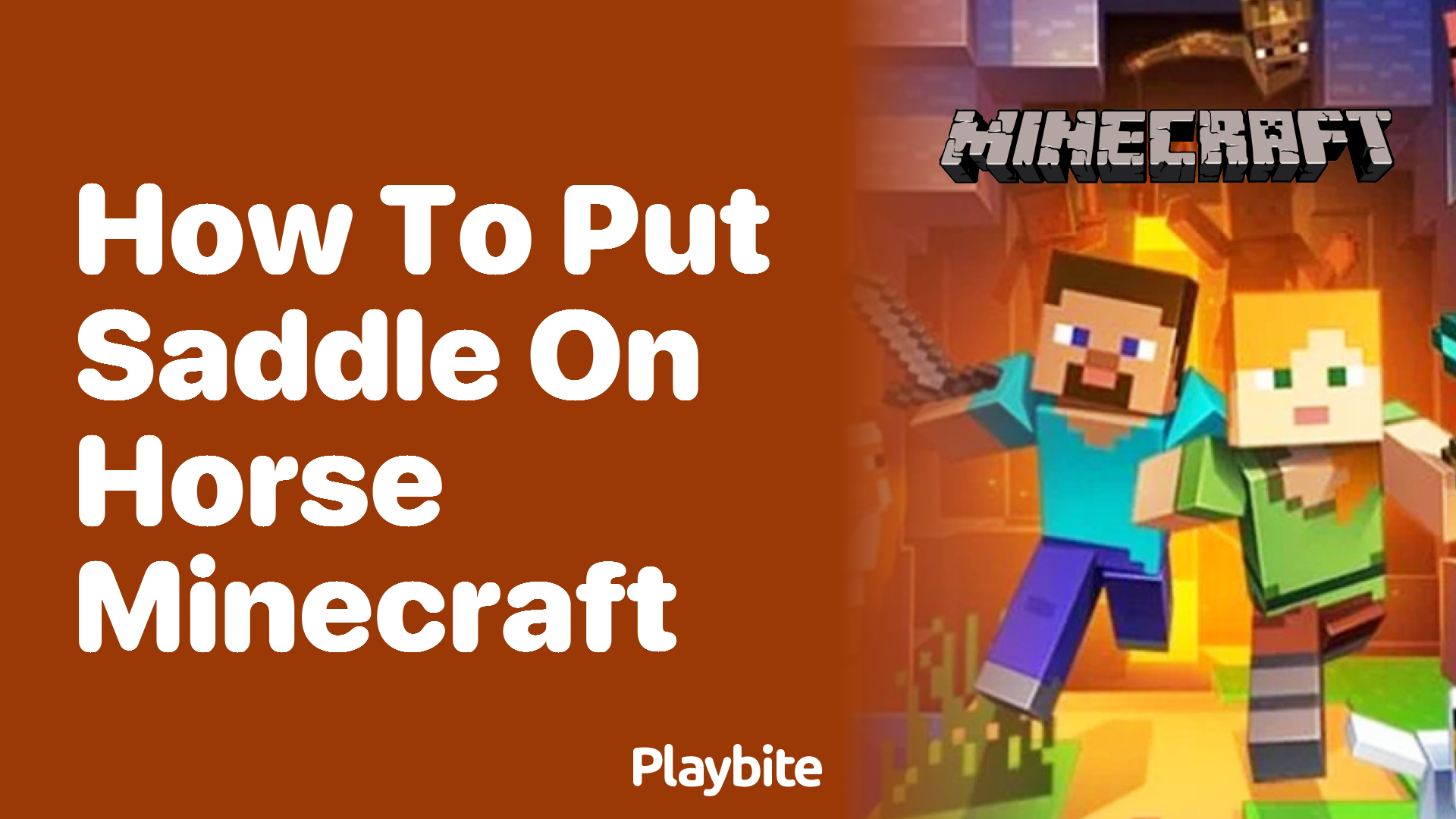 How to Put a Saddle on a Horse in Minecraft