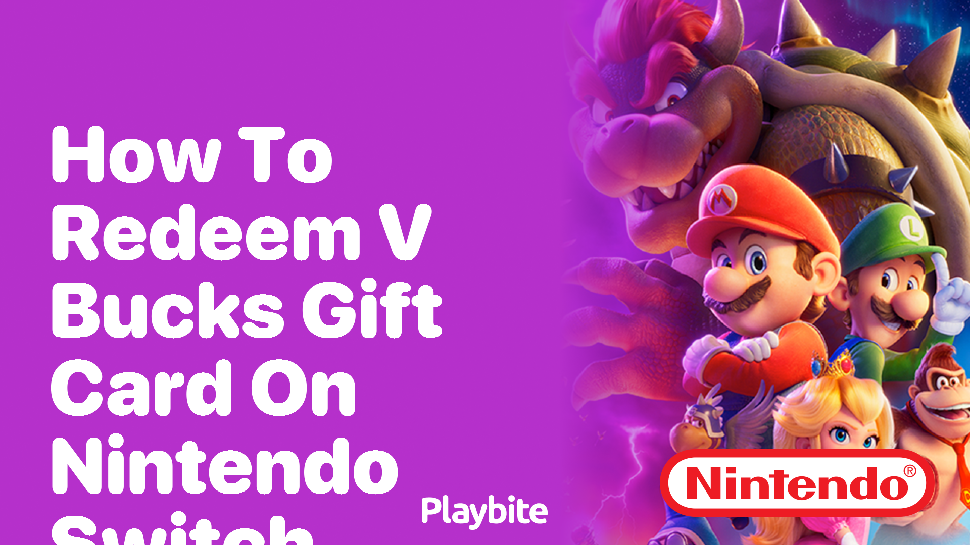 How to Redeem V-Bucks Gift Card on Nintendo Switch