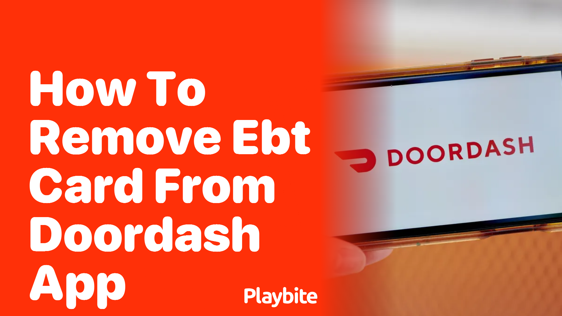 How to Remove an EBT Card from the DoorDash App