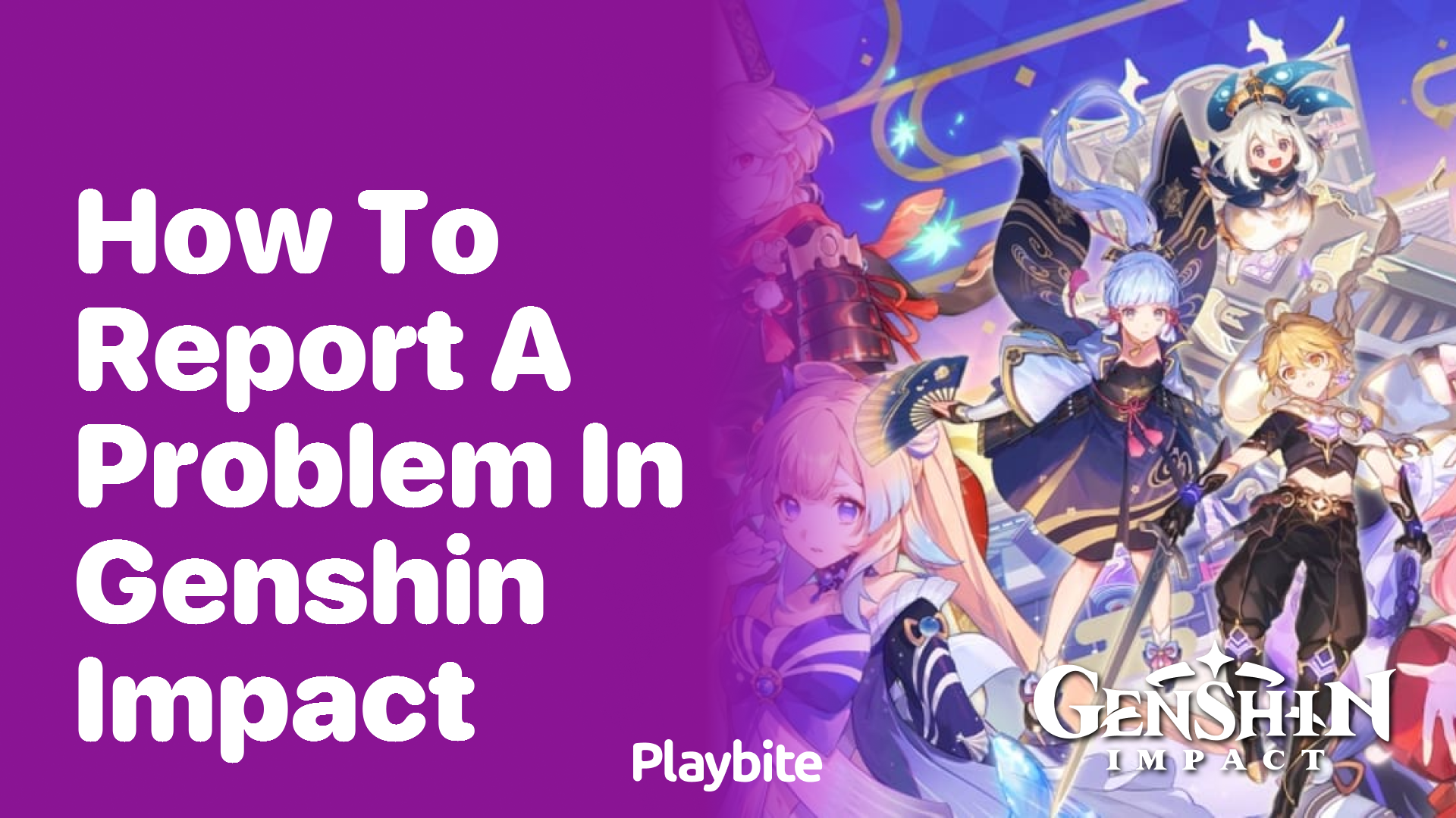 How to Report a Problem in Genshin Impact