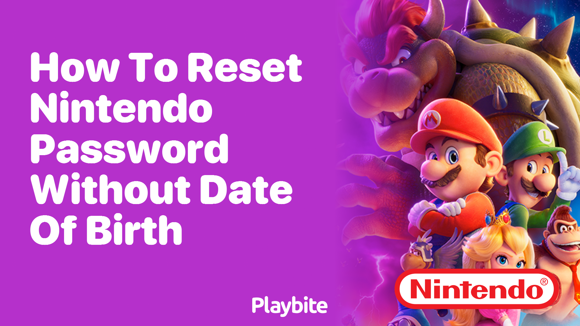 How to Reset Your Nintendo Password Without a Date of Birth