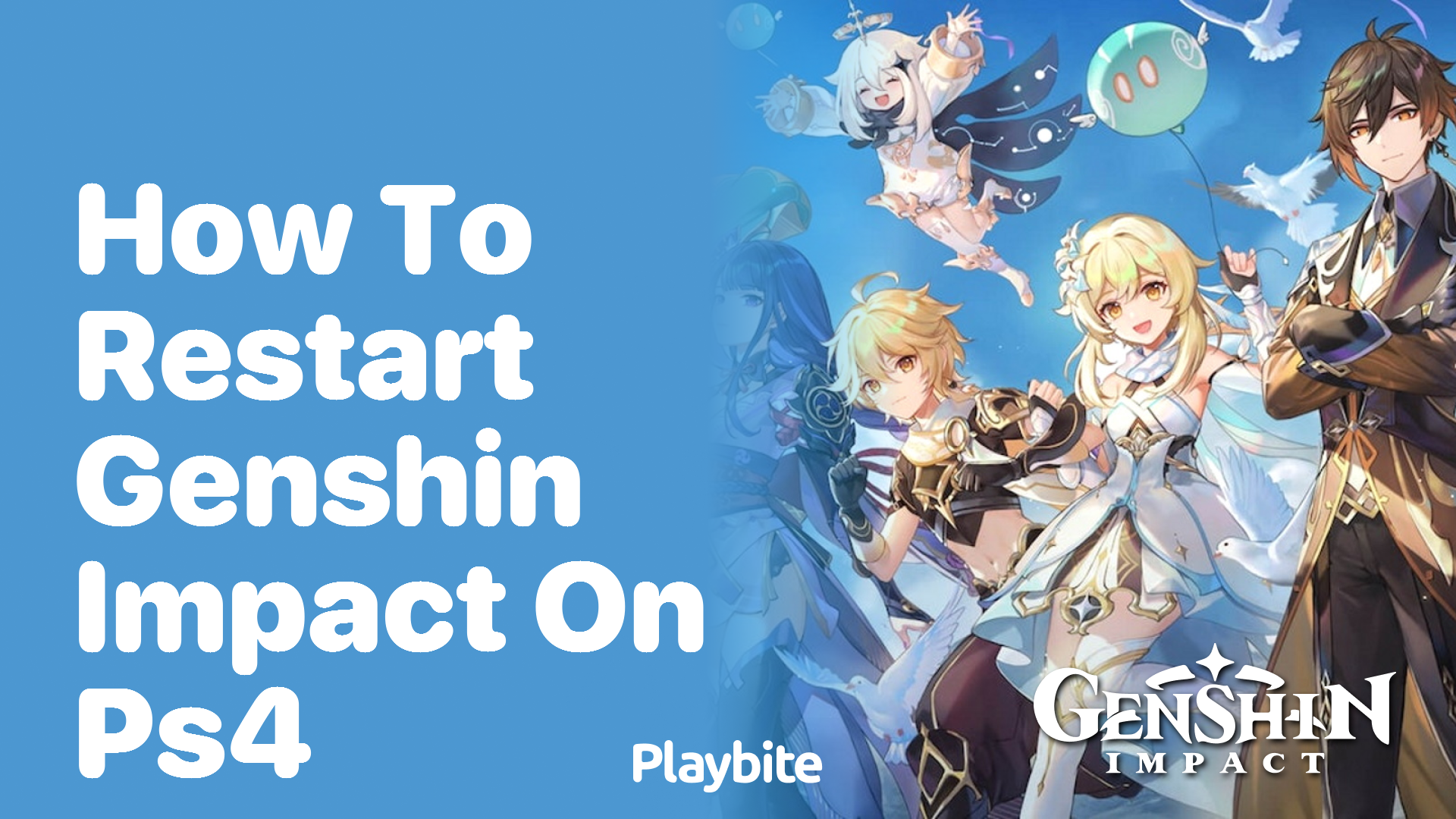 How to Restart Genshin Impact on PS4