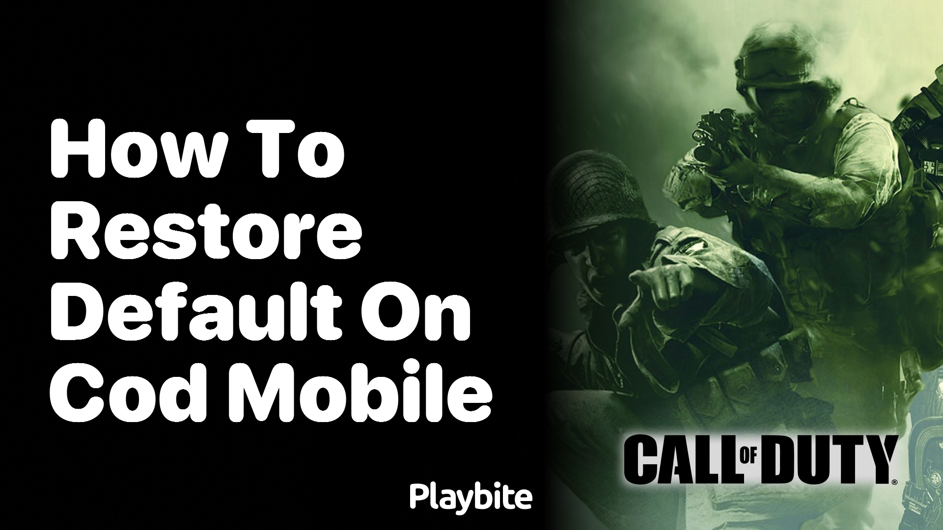 How to Restore Default Settings in COD Mobile