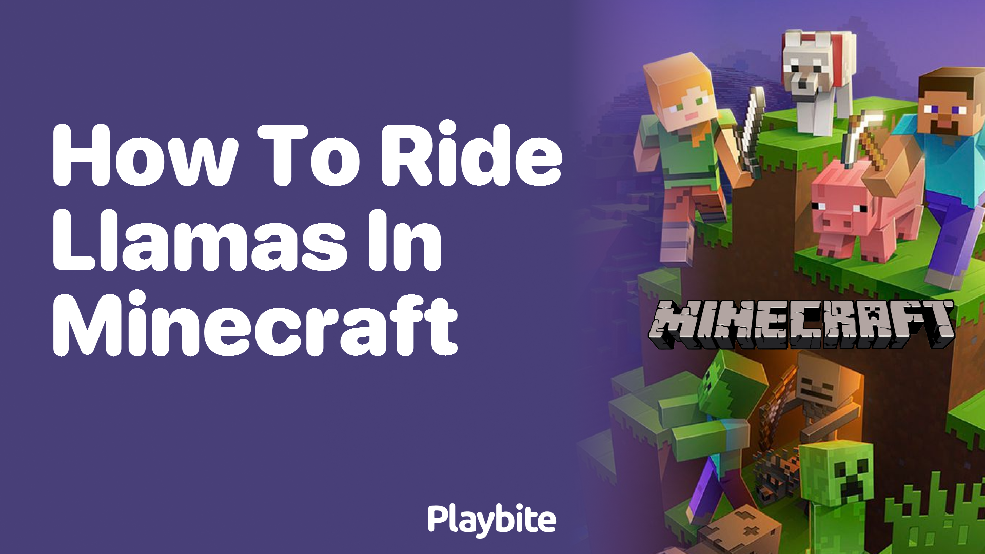 How to Ride Llamas in Minecraft
