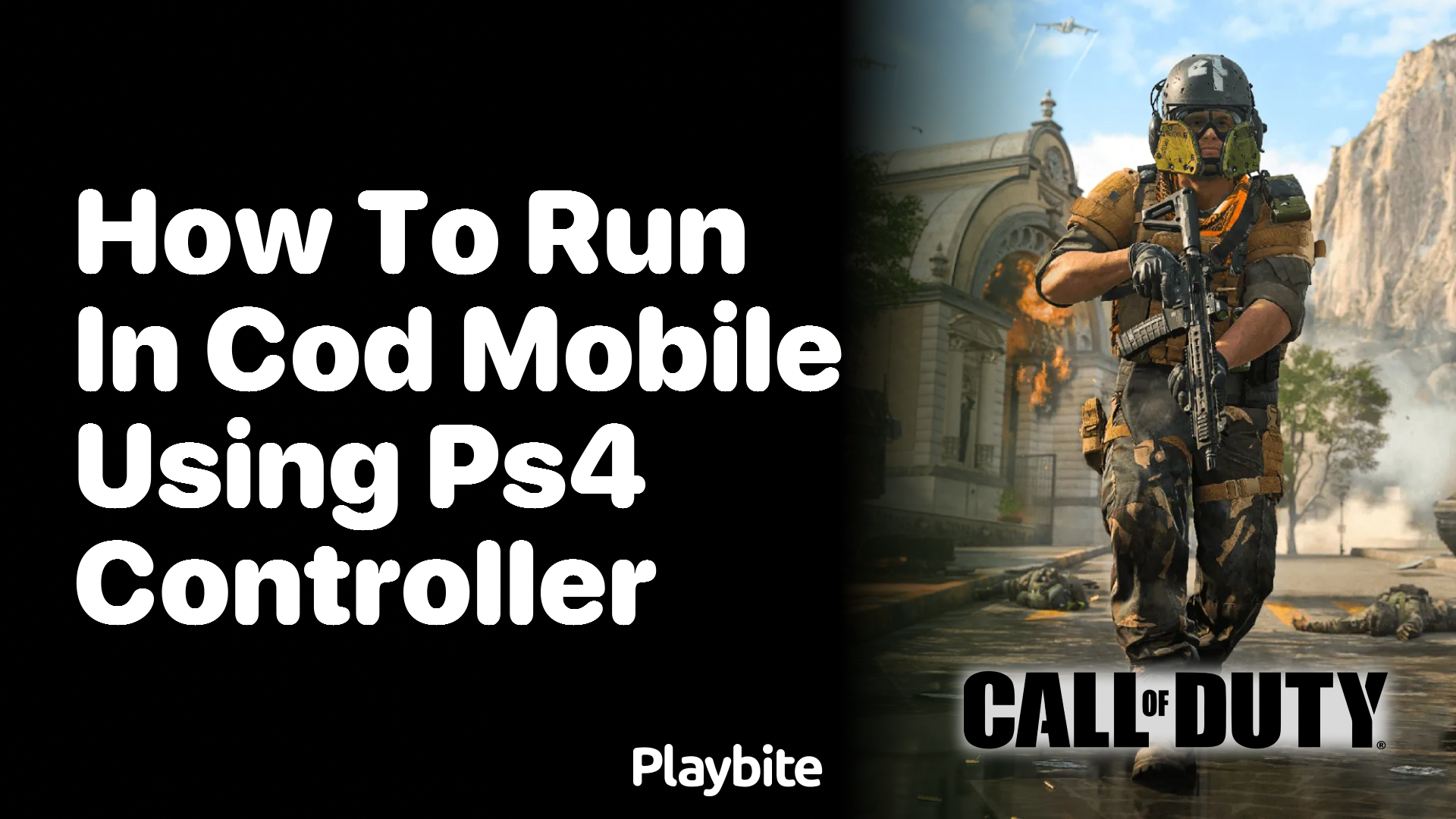 How to run in COD Mobile using a PS4 controller