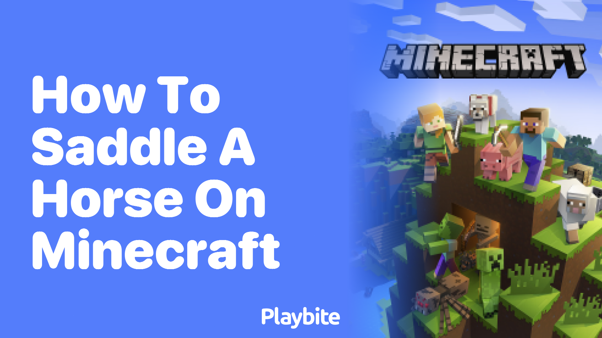 How to Saddle a Horse on Minecraft
