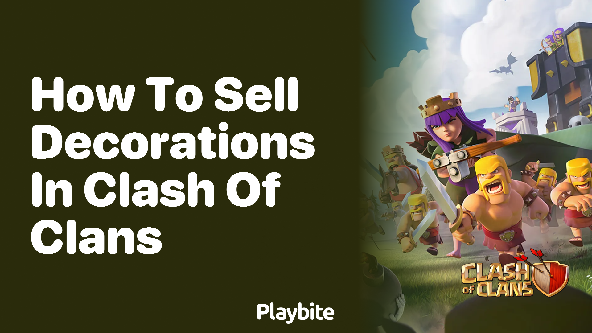 How to Sell Decorations in Clash of Clans