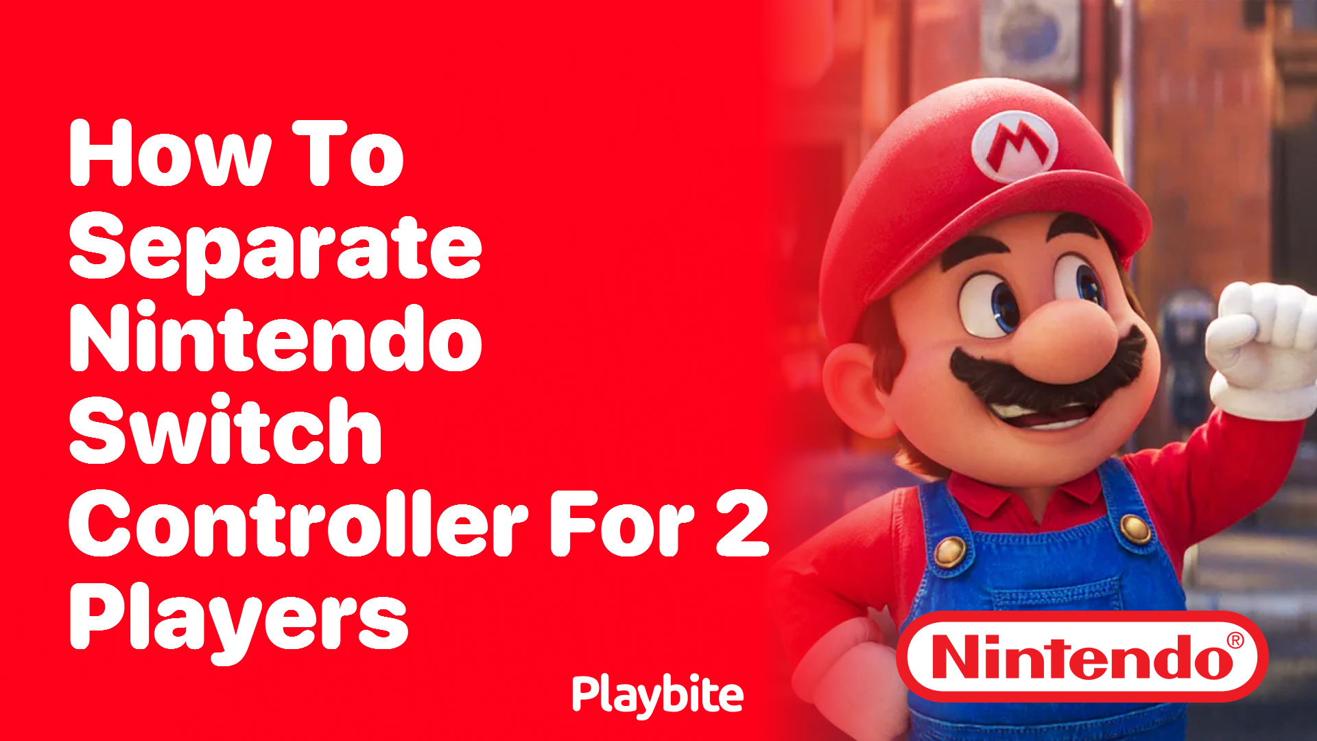 How to Separate Nintendo Switch Controller for 2 Players