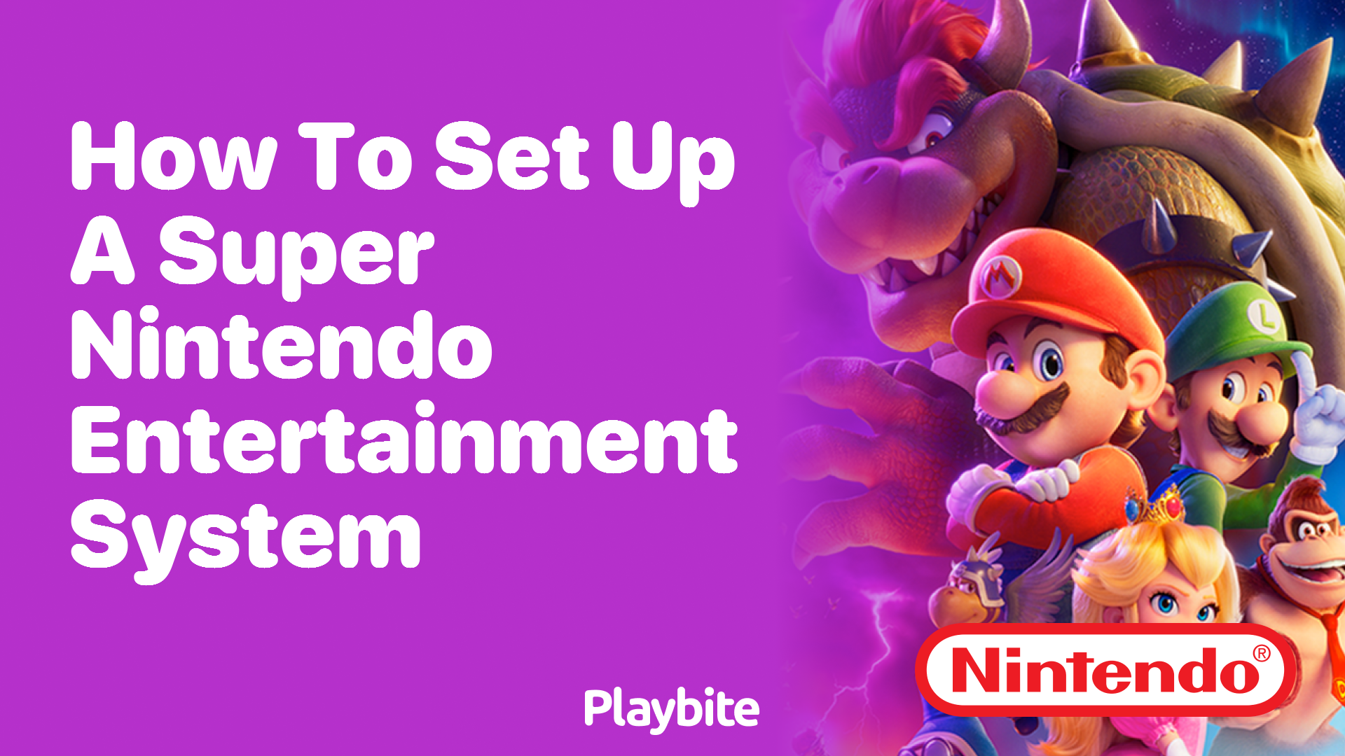 How to Set Up a Super Nintendo Entertainment System