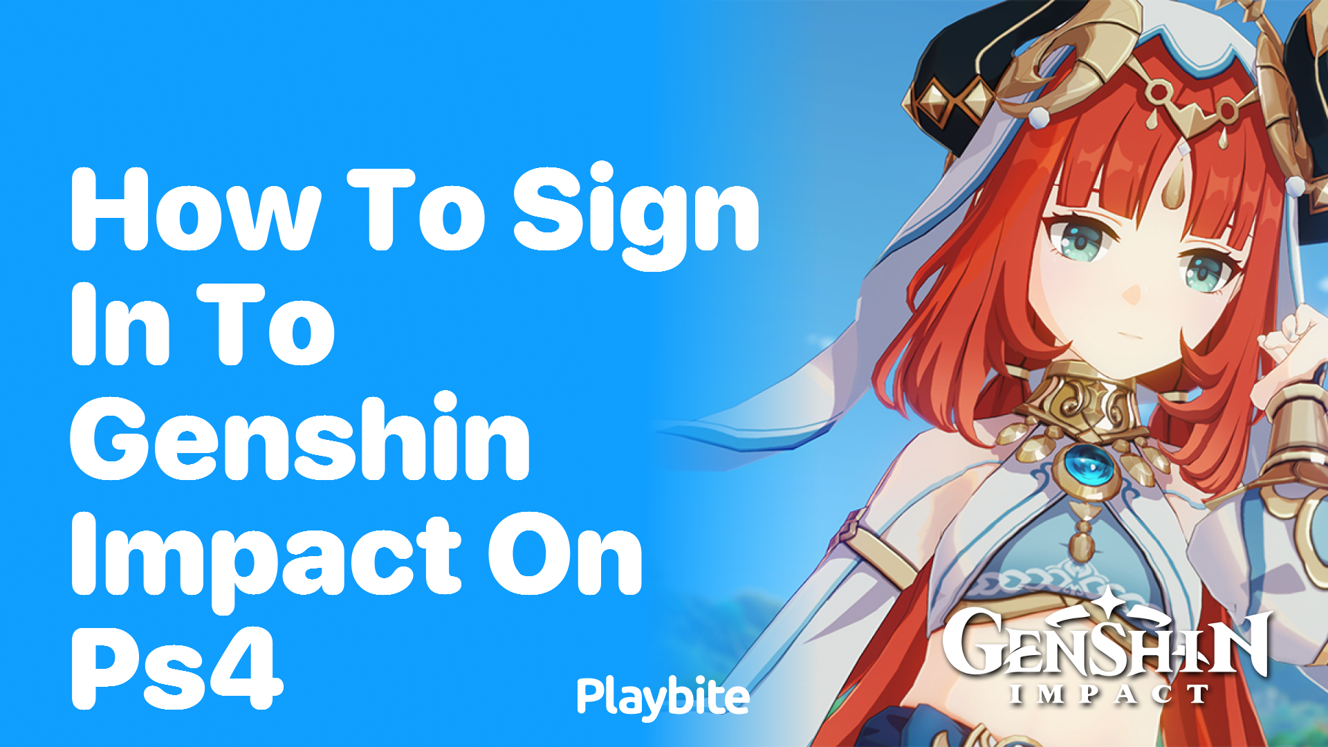 How to Sign In to Genshin Impact on PS4