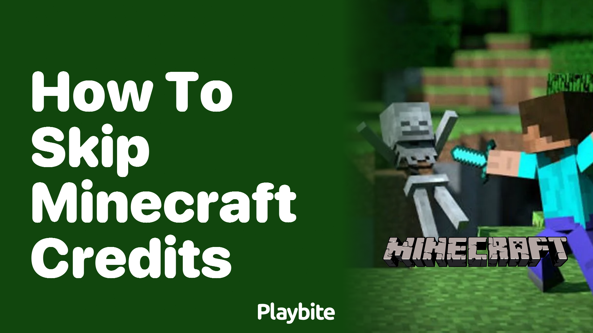 How to Skip Minecraft Credits: A Quick Guide - Playbite