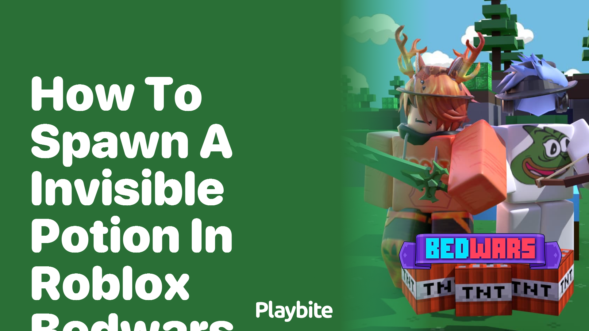 How to Spawn an Invisible Potion in Roblox Bedwars
