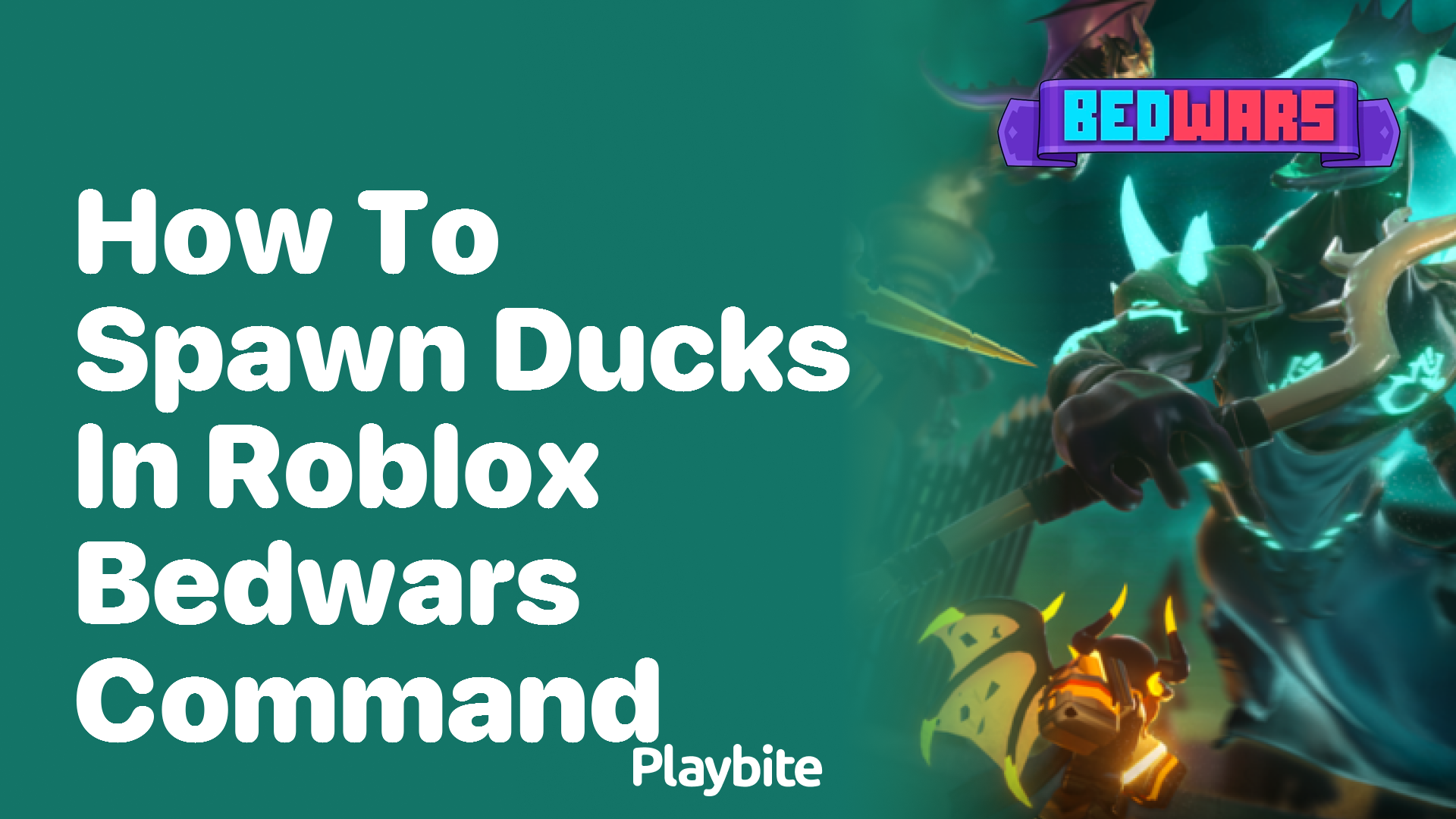 How to spawn ducks in Roblox Bedwars command