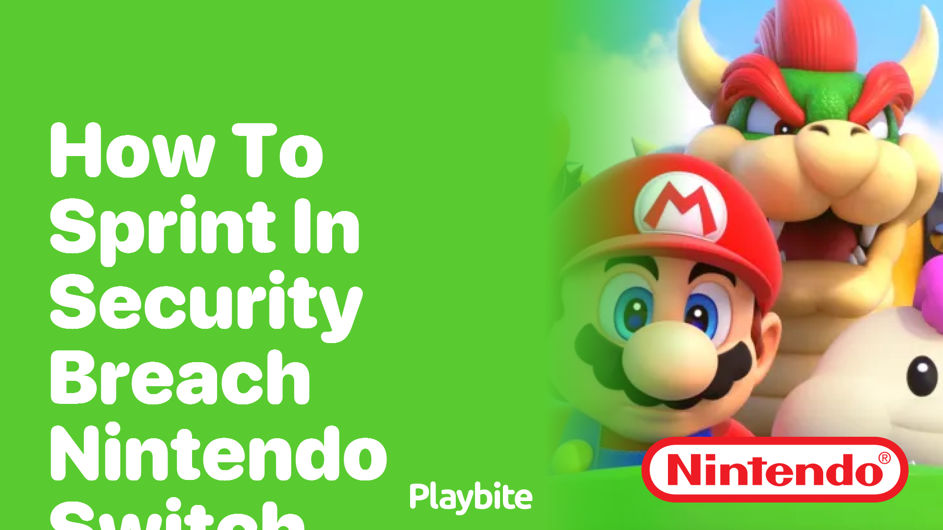 How to Sprint in Security Breach on Nintendo Switch