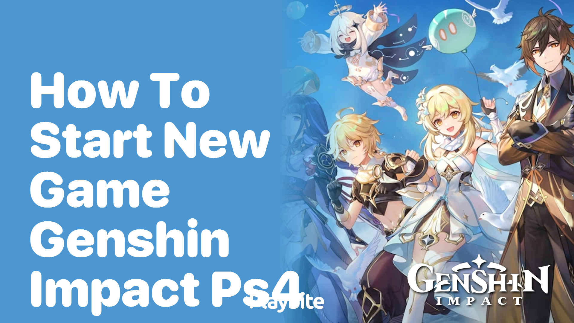How to Start a New Game in Genshin Impact on PS4