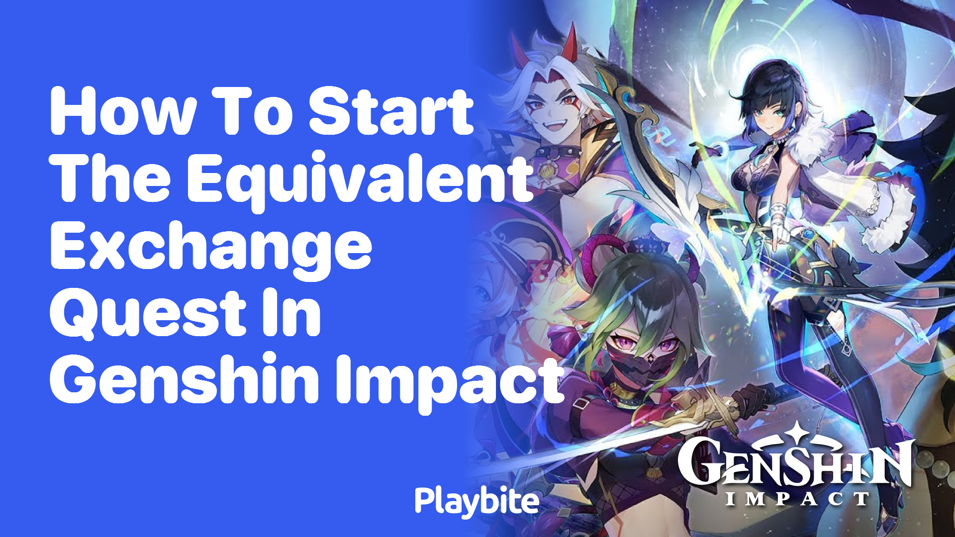 How to Start the Equivalent Exchange Quest in Genshin Impact