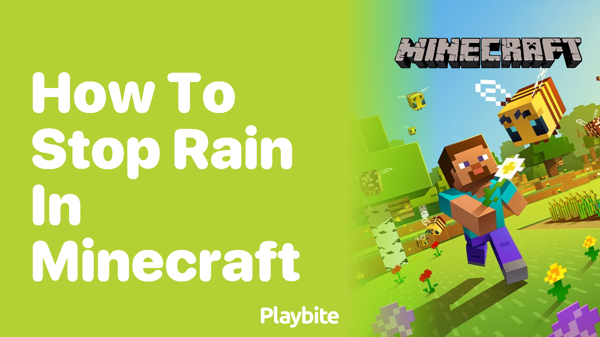 How to Stop Rain in Minecraft