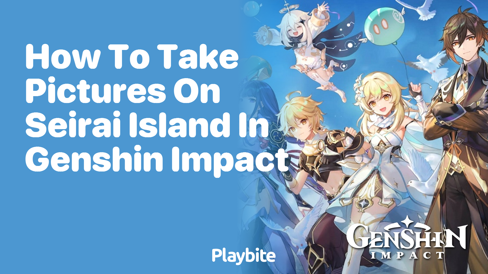 How to Take Pictures on Seirai Island in Genshin Impact