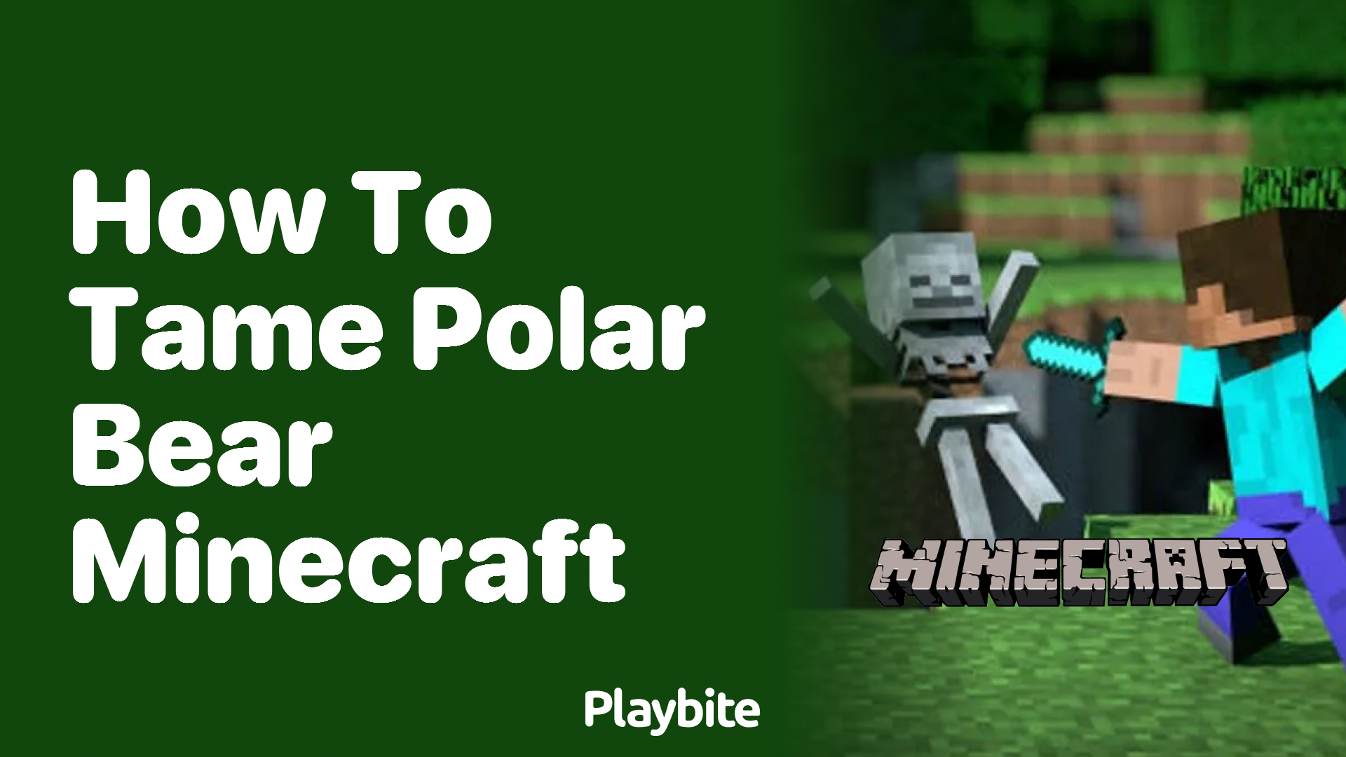 How to Tame a Polar Bear in Minecraft