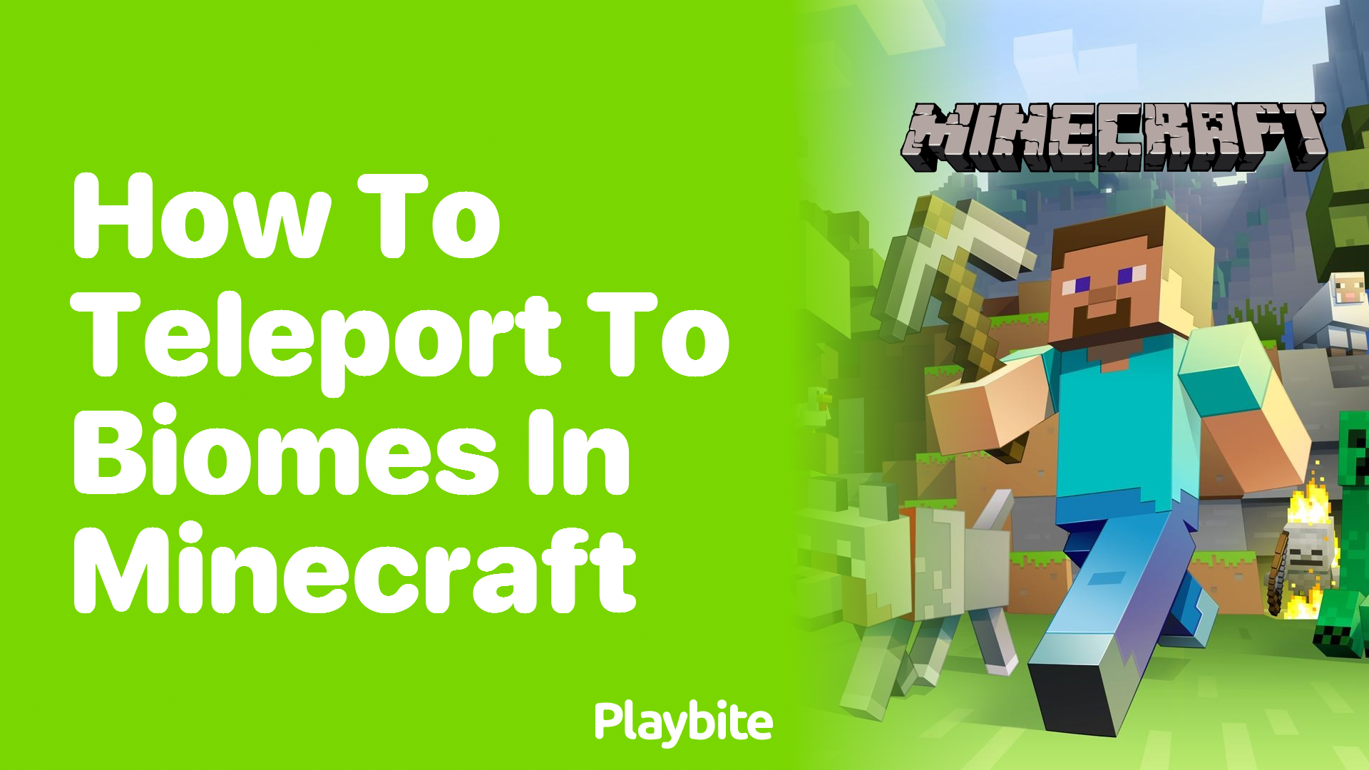 How to Teleport to Biomes in Minecraft Playbite