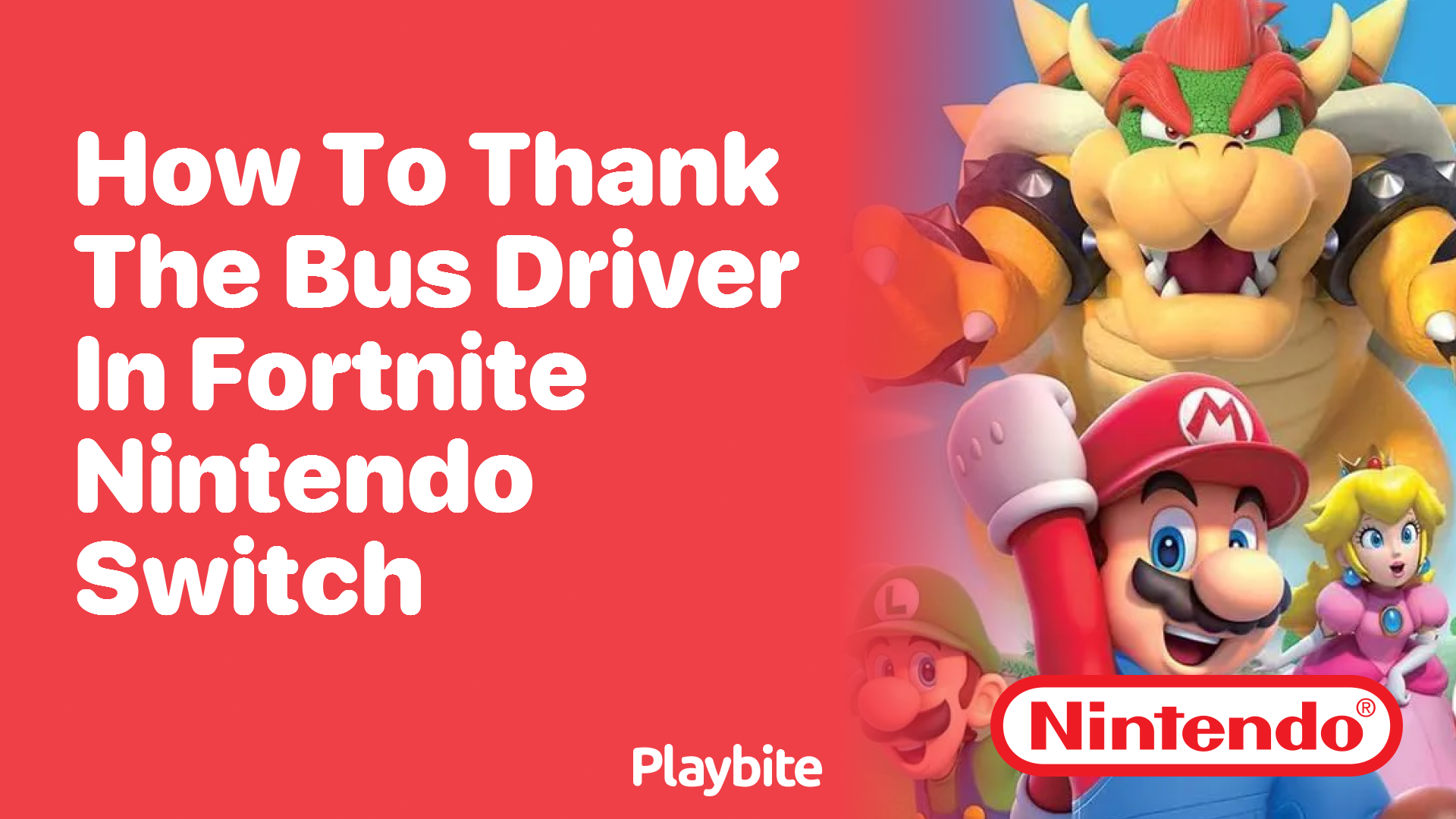 How to Thank the Bus Driver in Fortnite Nintendo Switch