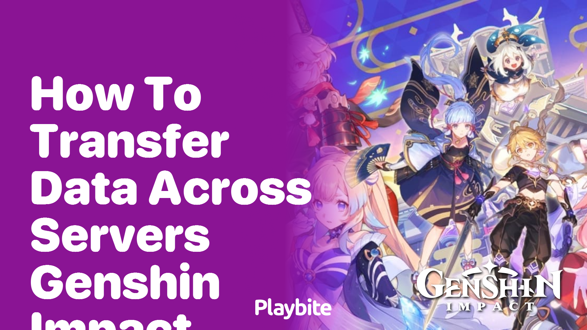 How to Transfer Data Across Servers in Genshin Impact