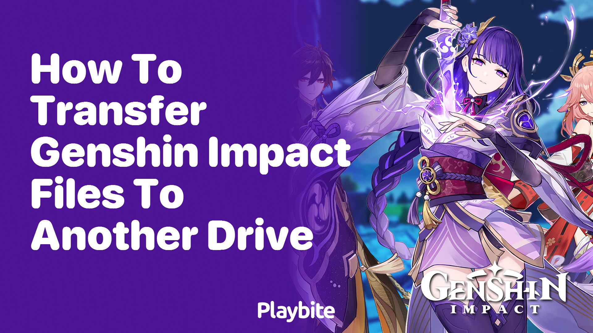 How to Transfer Genshin Impact Files to Another Drive