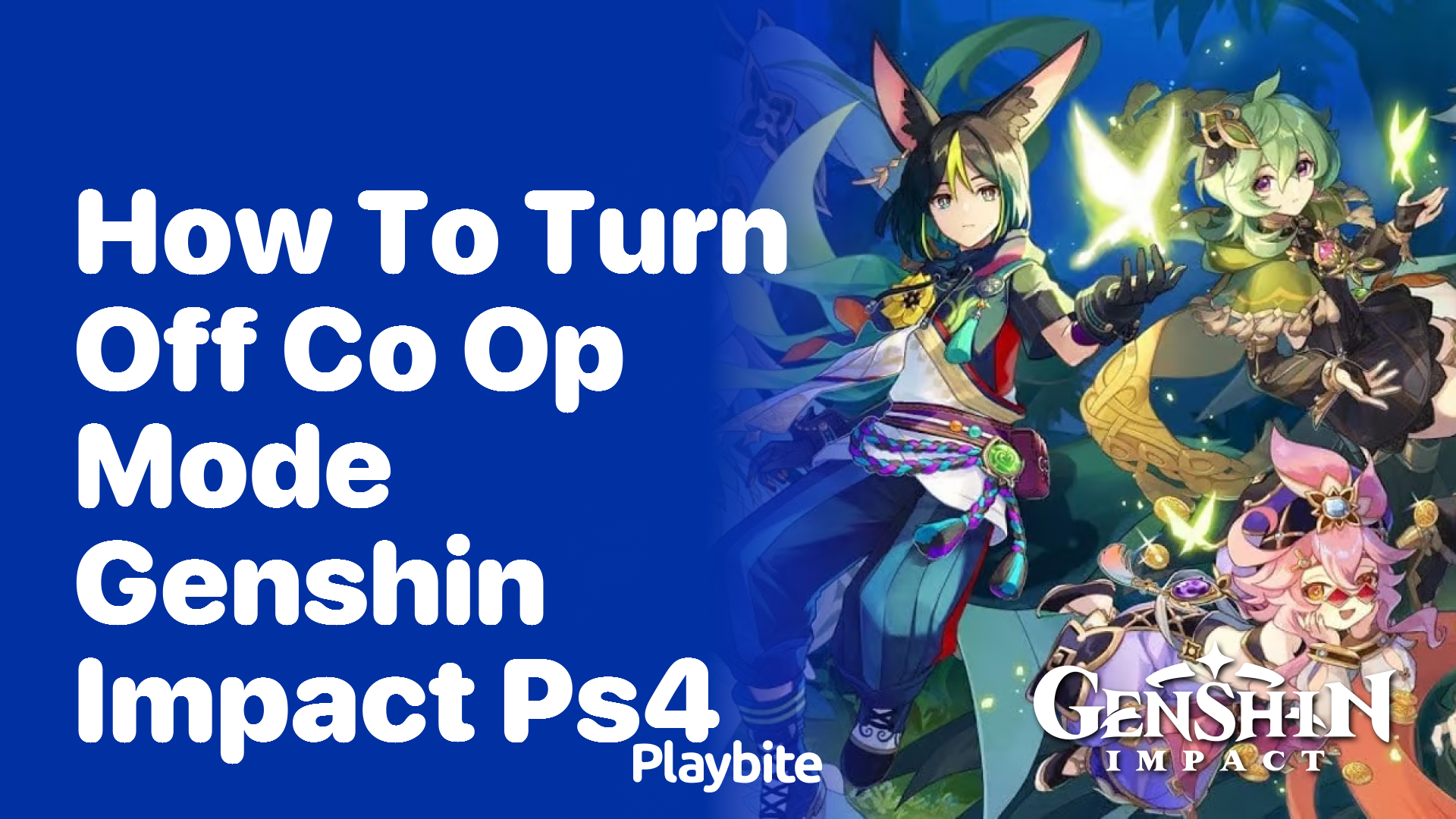 How to Turn Off Co-op Mode in Genshin Impact on PS4