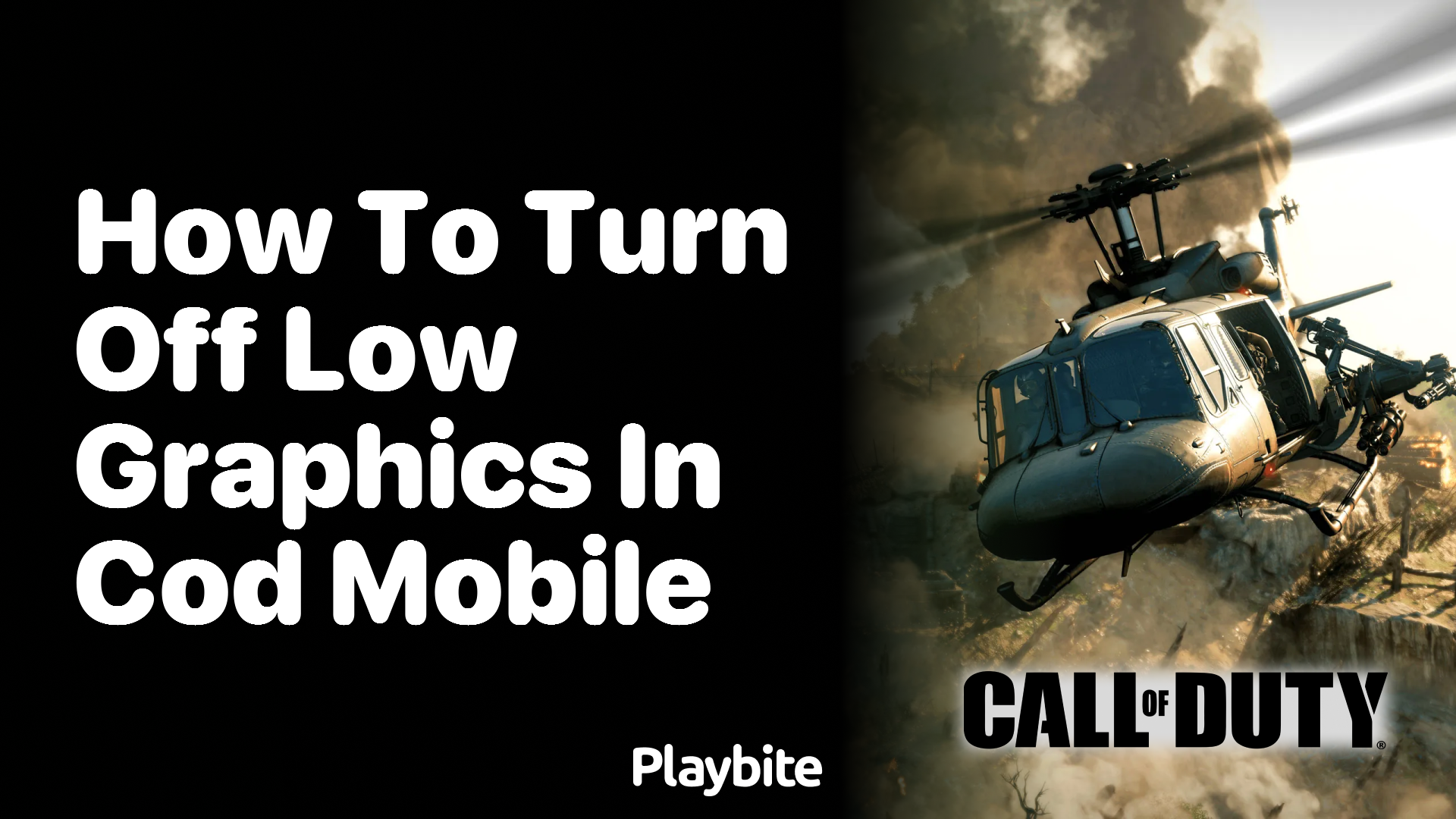 How to Turn Off Low Graphics in COD Mobile