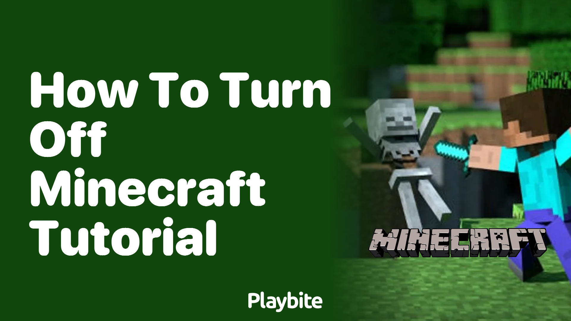 How to Turn Off the Minecraft Tutorial: A Quick Guide - Playbite