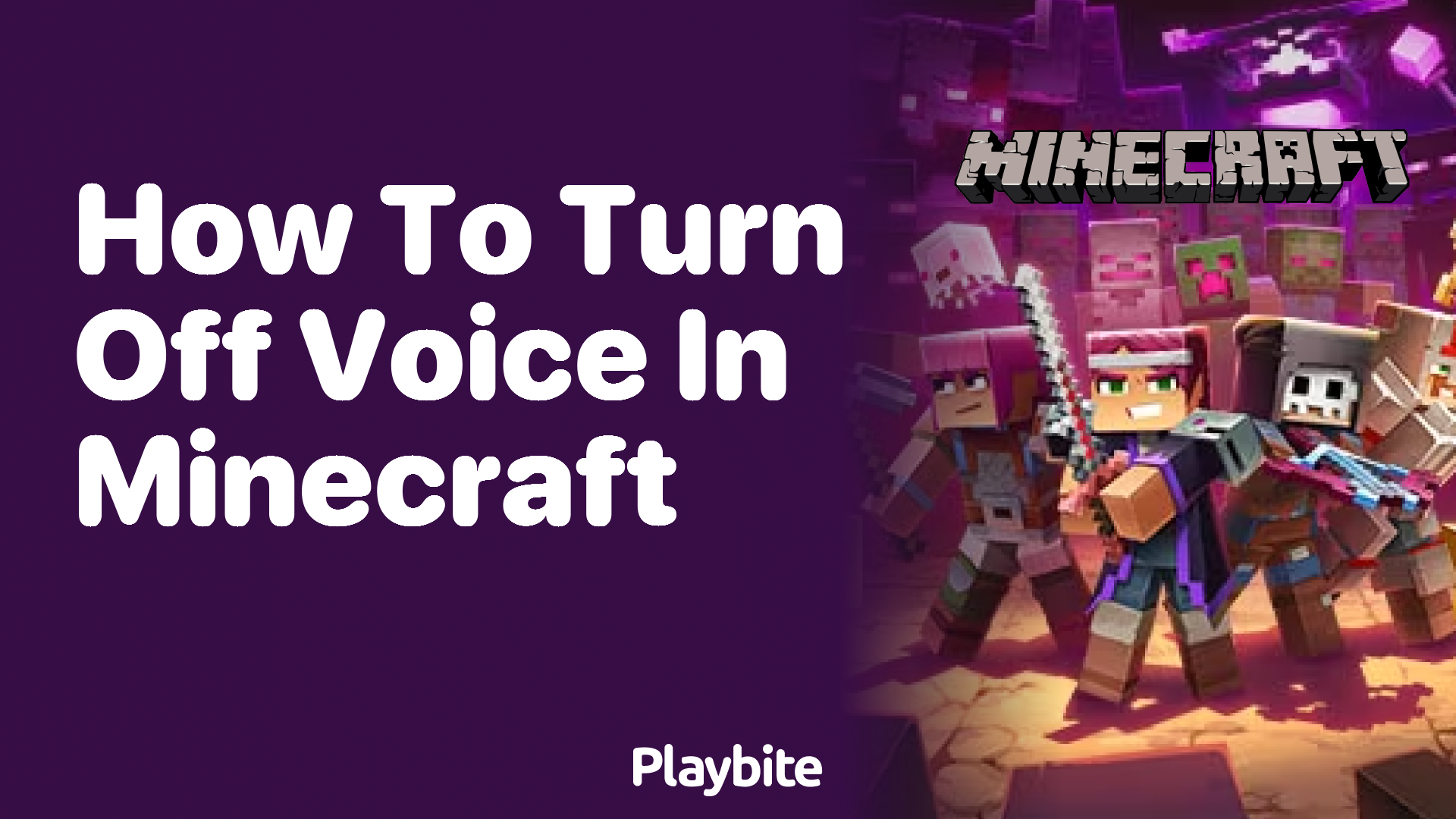 How to Turn Off Voice in Minecraft