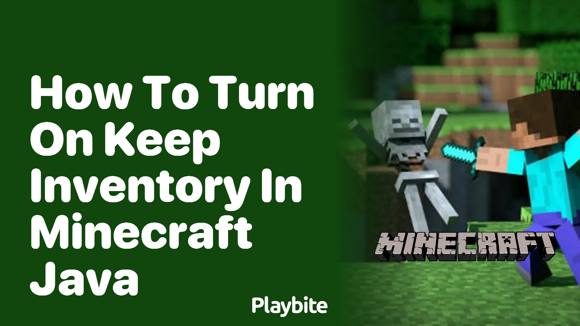 How to Turn On Keep Inventory in Minecraft Java