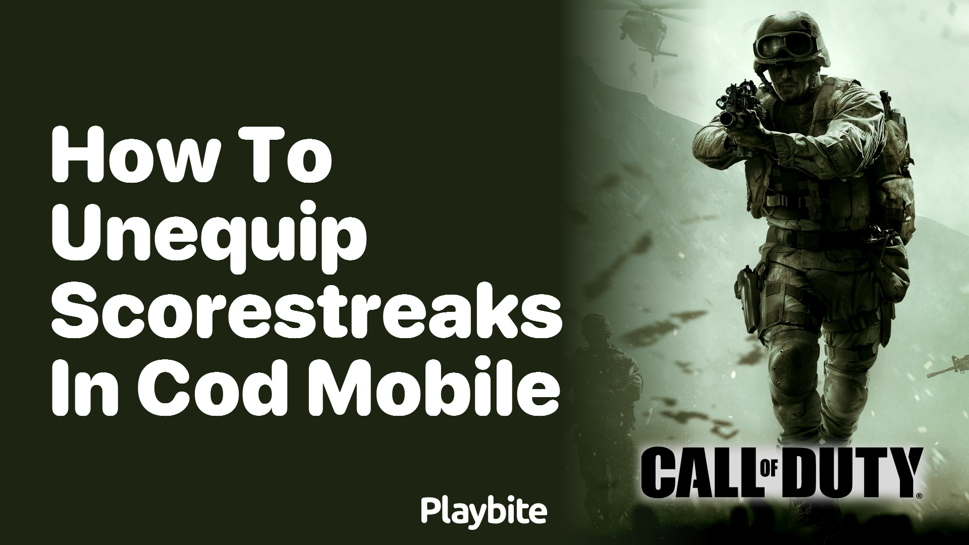 How to Unequip Scorestreaks in Call of Duty Mobile