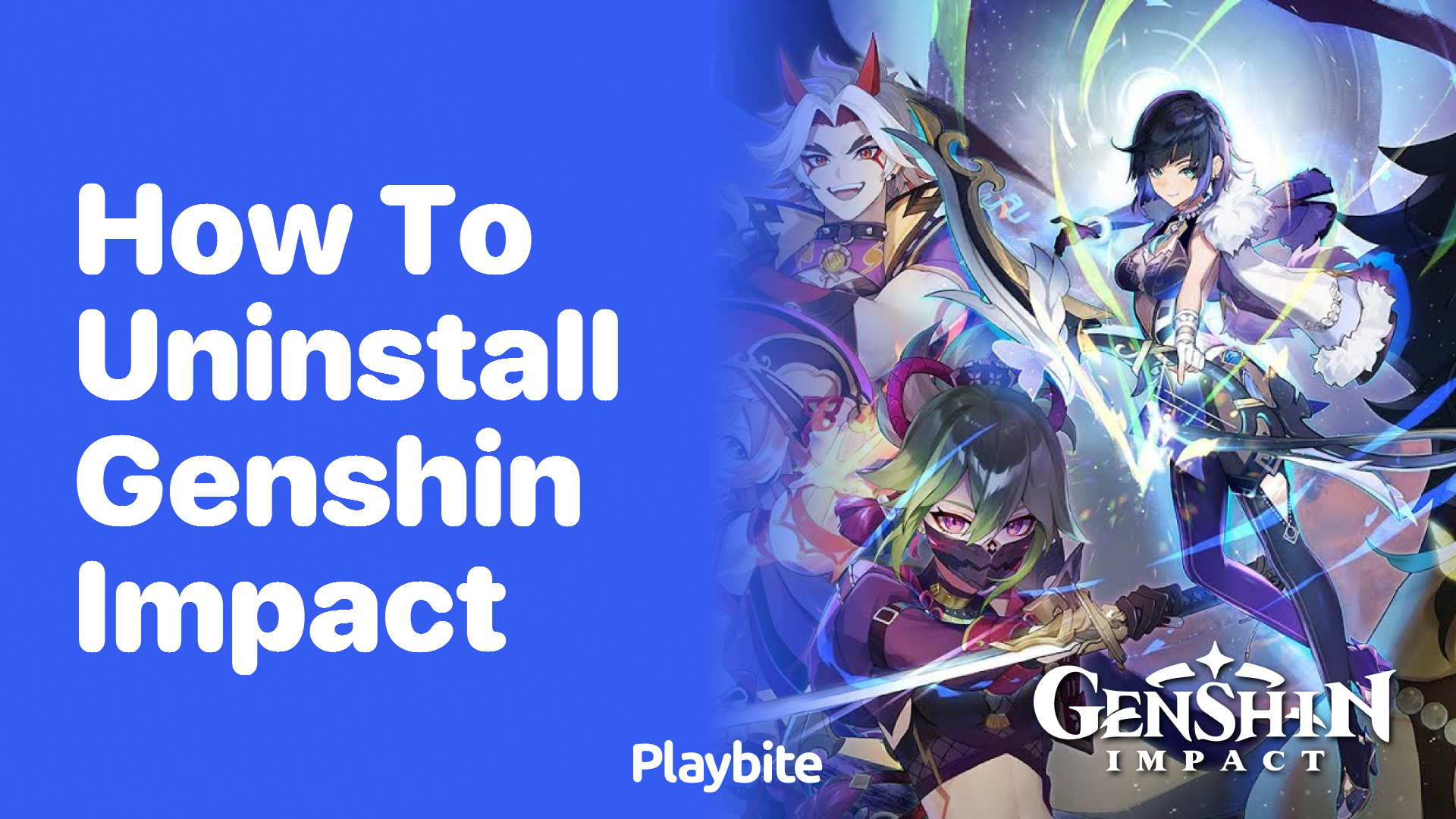 How to Uninstall Genshin Impact