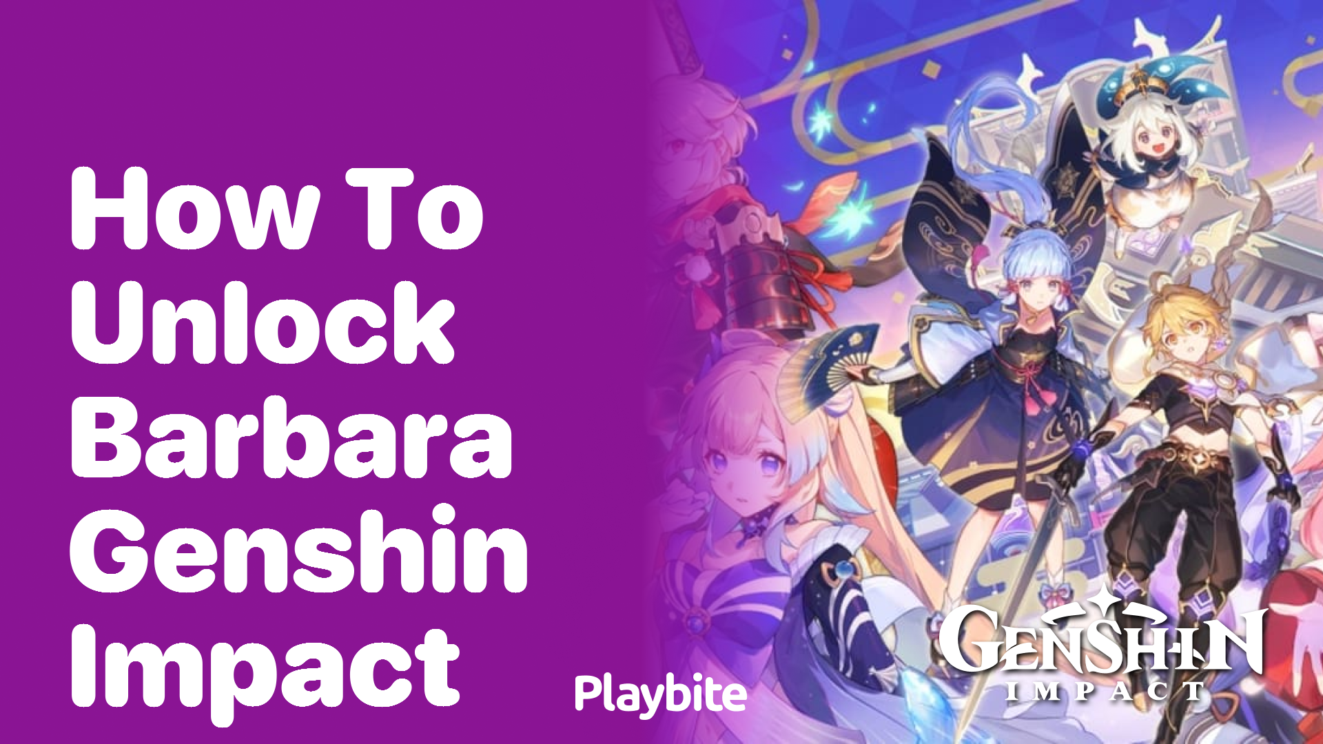 How to Unlock Barbara in Genshin Impact