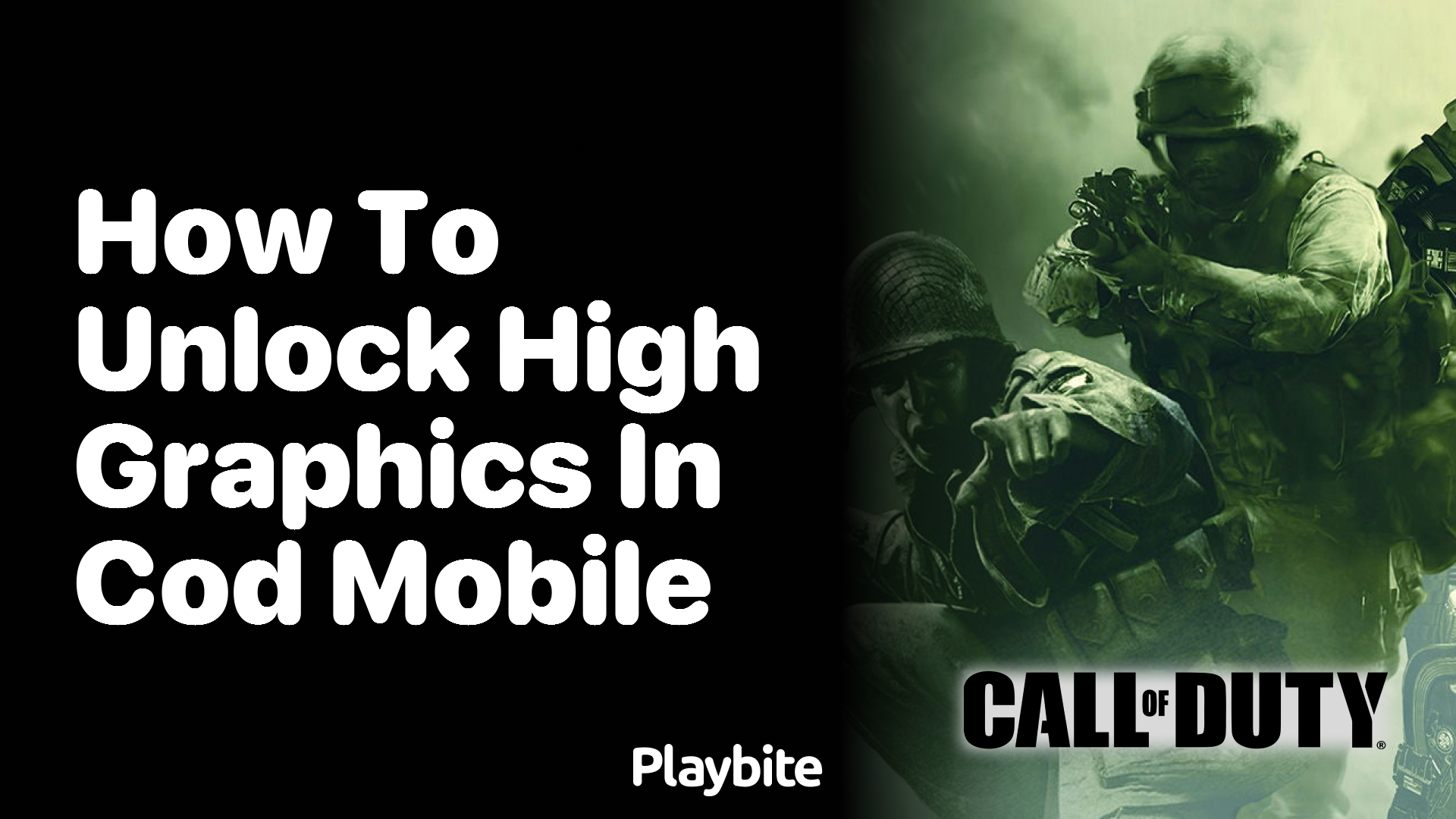 How to Unlock High Graphics in Call of Duty Mobile